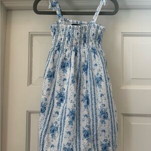 Polo Ralph Lauren - White and Blue Cotton Dress 3T